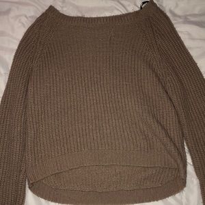 Tan cropped sweater